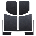Picture of DEI 20-22 Jeep Gladiator JT 4-Door Boom Mat Complete Headliner Kit - 7 Piece - Black