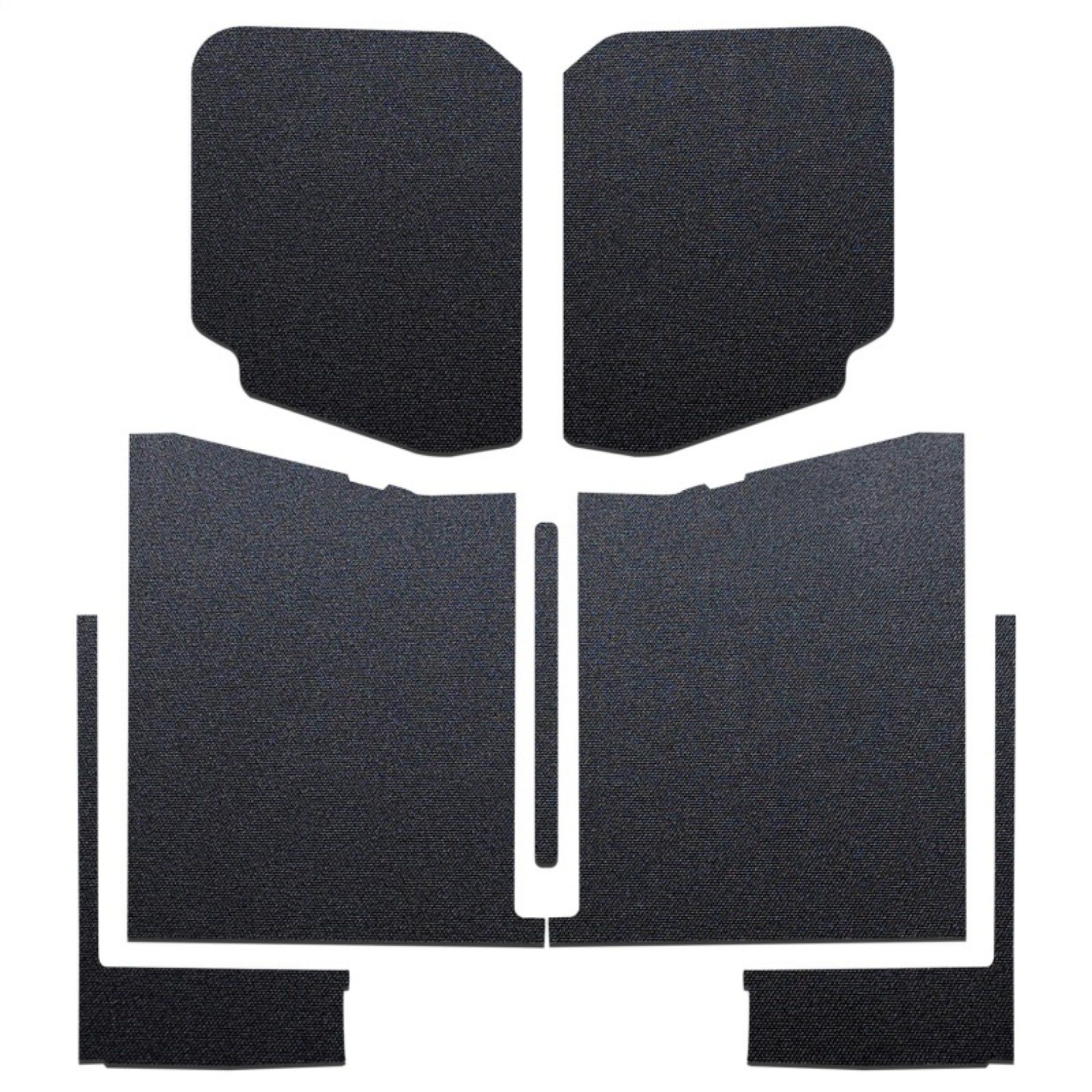 Picture of DEI 20-22 Jeep Gladiator JT 4-Door Boom Mat Complete Headliner Kit - 7 Piece - Black