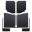 Picture of DEI 20-22 Jeep Gladiator JT 4-Door Boom Mat Complete Headliner Kit - 7 Piece - Black