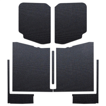 Picture of DEI 20-22 Jeep Gladiator JT 4-Door Boom Mat Complete Headliner Kit - 7 Piece - Black