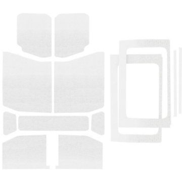 Picture of DEI 18-23 Jeep Wrangler JL 4-Door Boom Mat Complete Headliner Kit - 13 Piece - White