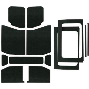 Picture of DEI 18-23 Jeep Wrangler JL 4-Door Boom Mat Complete Headliner Kit - 13 Piece - Black
