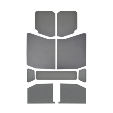 Picture of DEI 18-23 Jeep Wrangler JL 4-Door Boom Mat Headliner - 9 Piece - Gray Leather Look