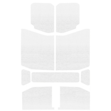 Picture of DEI 18-23 Jeep Wrangler JL 4-Door Boom Mat Headliner - 9 Piece - White