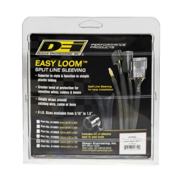 Picture of DEI Split Wire Sleeve Easy Loom 16mm-5-8in x 12 Black