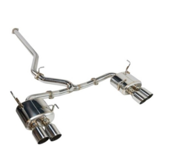 Picture of Remark 08-14 Subaru WRX STi GR Hatch Cat-Back Exhaust w- SS Quad Tips Non-Resonated