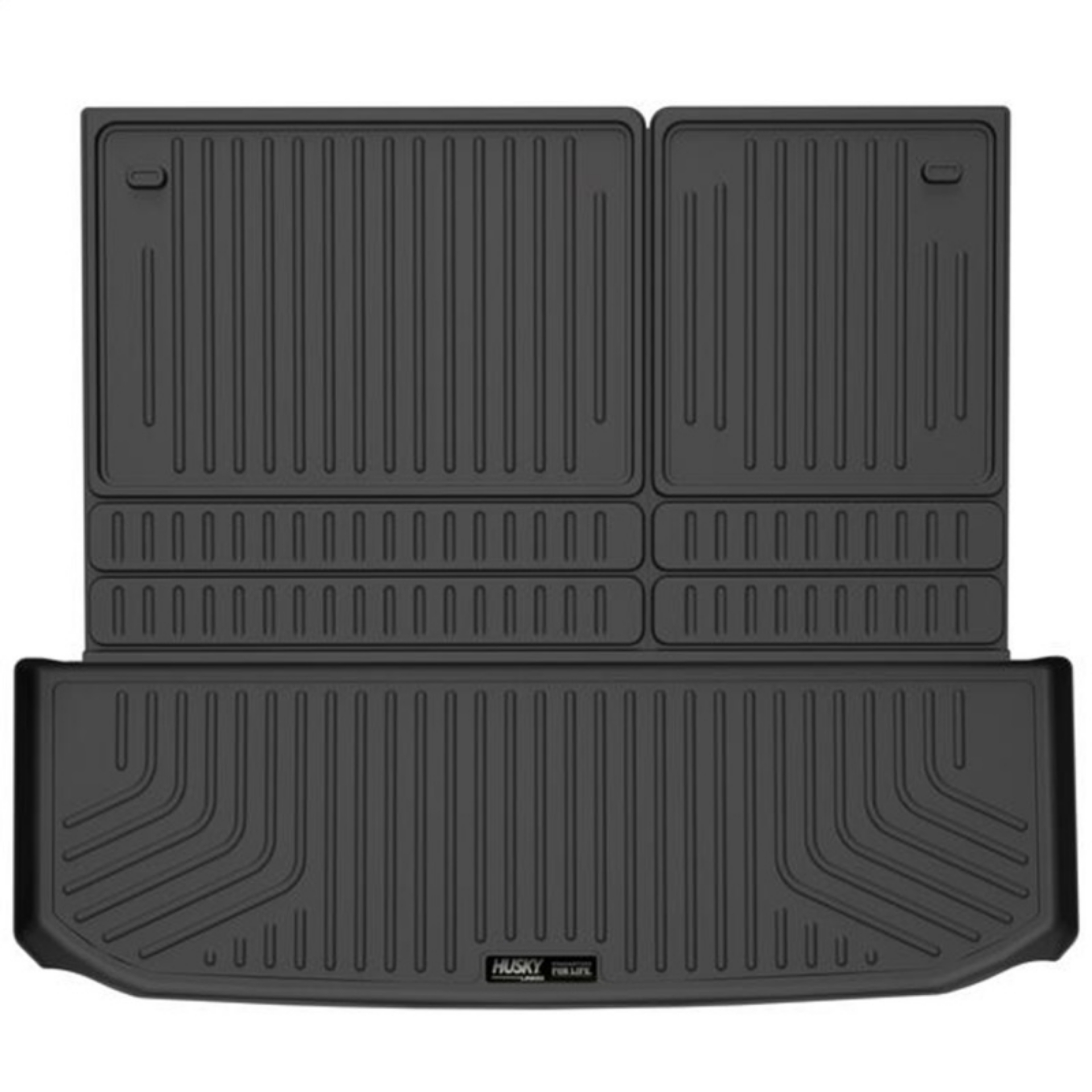 Picture of Husky Liners 2022 Nissan Pathfinder Folds Up-Down w-3rd Row WeatherBeater Cargo Liner - Blk