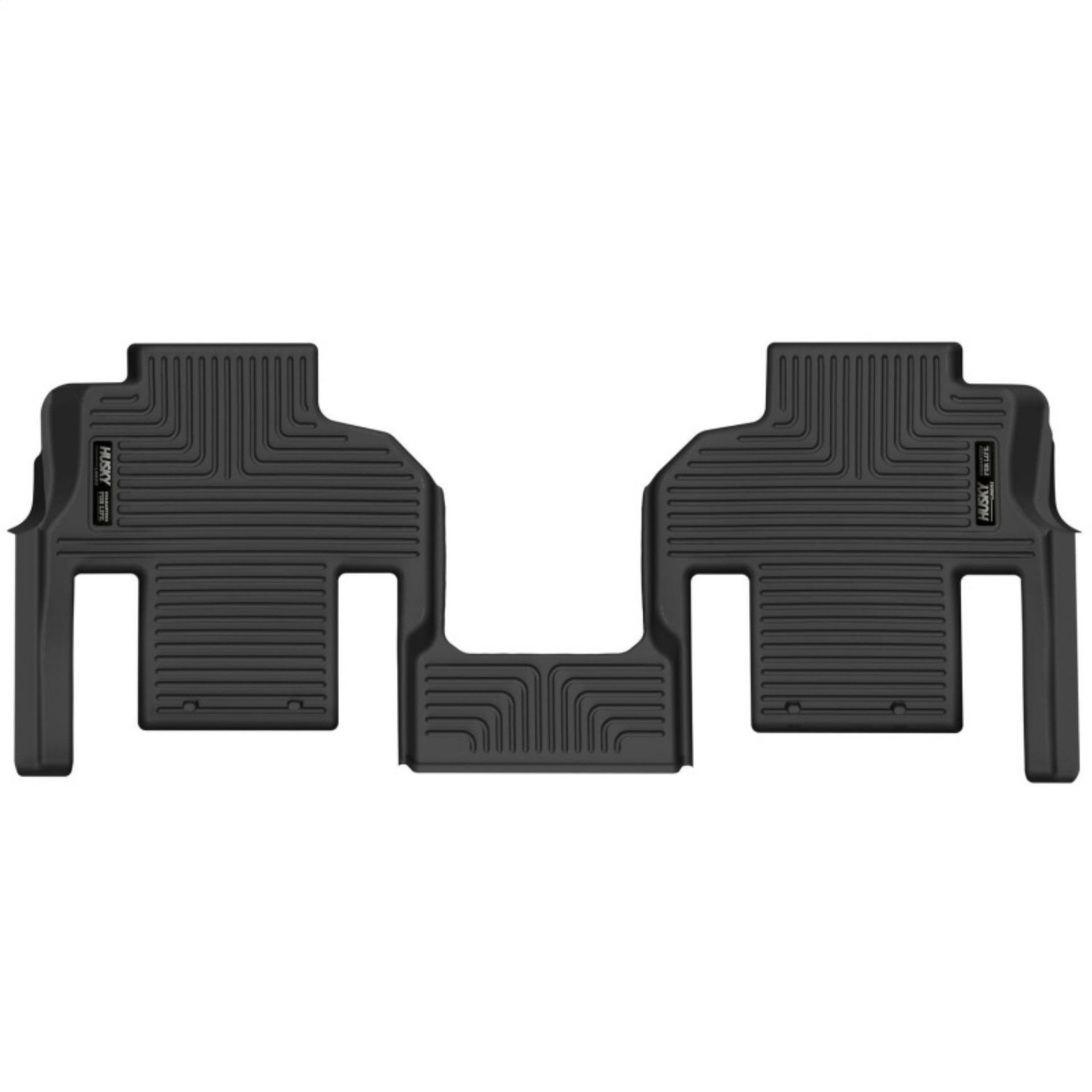 Picture of Husky Liners 2022 Jeep Wagoneer w-2nd Row Bucket Seats X-Act Contour Floor Liners 2nd Seat - Blk
