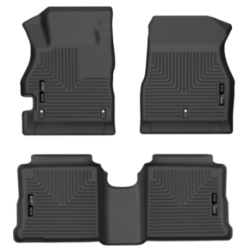 Picture of Husky Liners 20-22 Nissan Versa Weatherbeater Black Front & 2nd Seat Floor Liners