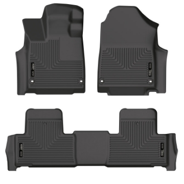 Picture of Husky Liners 2022 Acura MDX Weatherbeater Black Front & 2nd Seat Floor Liners