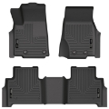 Picture of Husky Liners 2022 Jeep Grand Cherokee New Style Weatherbeater Black Front & 2nd Seat Floor Liner
