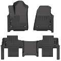 Picture of Husky Liners 2022 Jeep Grand Wagoneer Weatherbeater Black Front & 2nd Seat Floor Liners