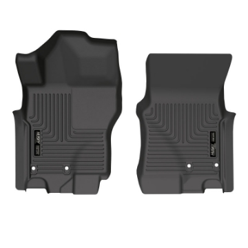 Picture of Husky Liners  2022 Nissan Frontier King Cab Ext- Cab-CC  WeatherBeater Black Front Floor Liners