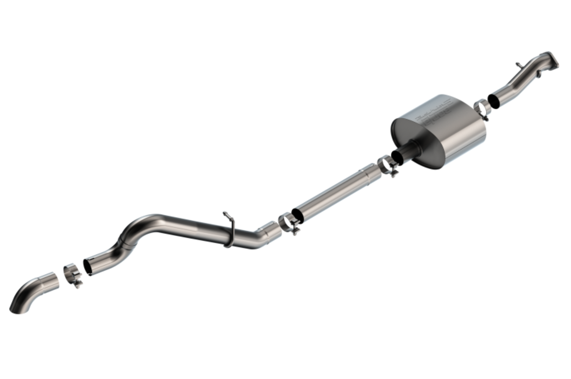 Picture of Borla 21-22 Ford Bronco 2-7L 2DR-4DR T-304 Stainless Steel Cat-Back S-Type Exhaust - Brushed