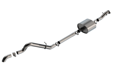 Picture of Borla 21-22 Ford Bronco 2-7L 2DR-4DR T-304 Stainless Steel Cat-Back S-Type Exhaust - Brushed