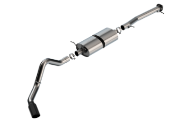 Picture of Borla 20-22 Chevrolet-GMC Silverado-Sierra 6-6L T-304 SS Cat-Back S-Type Exhaust - Brushed