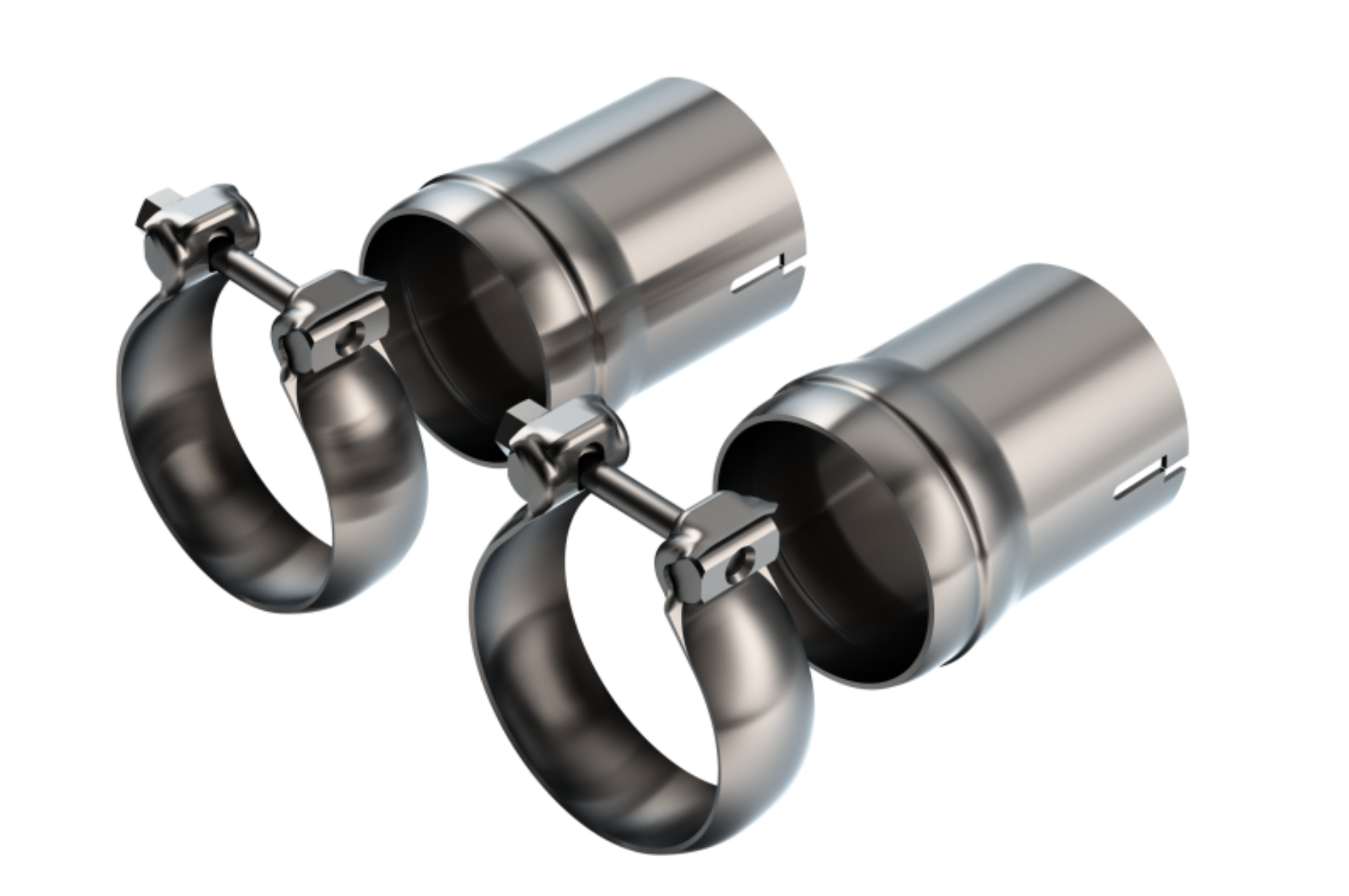 Picture of Borla 18-22 Dodge Charger R-T 5-7L V8 T-304 Stainless Steel Ball Flare Tip Adapter - Brushed