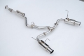 Picture of Invidia 2022+ Subaru WRX N1 Twin Outlet Single Layer SS Tip Cat-Back Exhaust