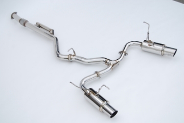 Picture of Invidia 2022+ Subaru WRX N1 Twin Outlet Single Layer SS Tip Cat-Back Exhaust