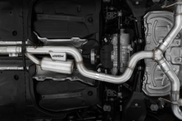 Picture of MBRP 2022 Volkswagen Golf R MK8 3in Cat-Back Quad Split Rear Valve Delete Exhaust