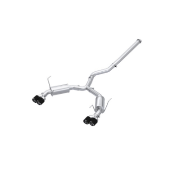Picture of MBRP 2022+ Subaru WRX 3in Cat-Back Dual Split Rear Quad Carbon Fiber Tips Street Profile Exhaust