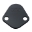 Picture of Ford Racing Fuel Pump Block Off Plate - Black Crinkle Finish w- Ford Oval