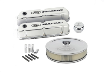 Picture of Ford Racing Complete Dress Up Kit Chrome Finish w-Black Emblems