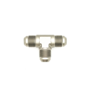 Picture of DeatschWerks 8AN Male Flare to 8AN Male Flare to 8AN Male Flare Tee Fitting - Anodized Matte Black