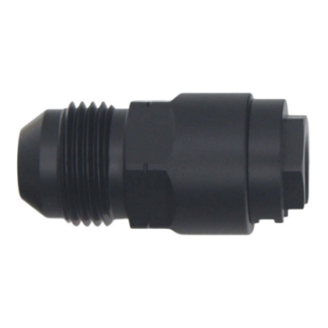 Picture of DeatschWerks 8AN Male Flare to 5-16in Female EFI Quick Connect Adapter - Anodized Matte Black