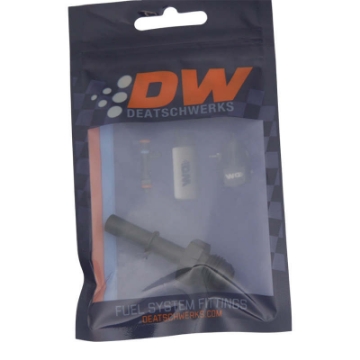 Picture of DeatschWerks 6AN Male Flare to 5-16in Male EFI Quick Connect Adapter - Anodized Matte Black