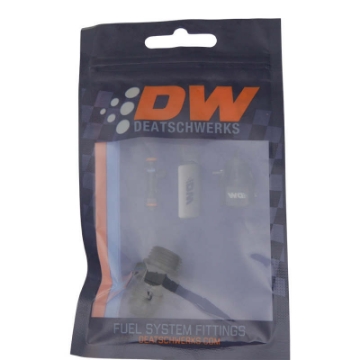 Picture of DeatschWerks 6AN ORB Male to 6AN Male Flare Adapter Incl O-Ring - Anodized Matte Black
