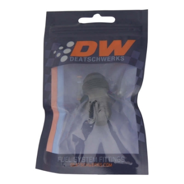 Picture of DeatschWerks 10AN Male Flare to 8AN Male Flare Reducer Straight - Anodized Matte Black