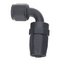 Picture of DeatschWerks 6AN Female Swivel 90-Degree Hose End CPE - Anodized Matte Black