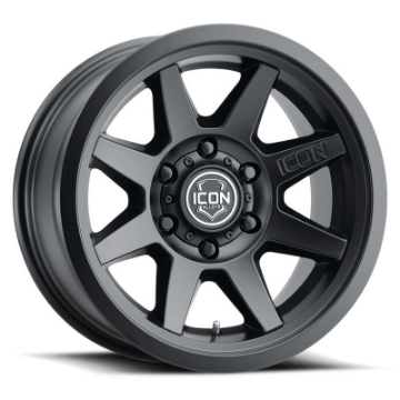 Picture of ICON Rebound SLX 17x8-5 6 x 135 6mm Offset 5-75in BS 87-1mm Bore Satin Black Wheel