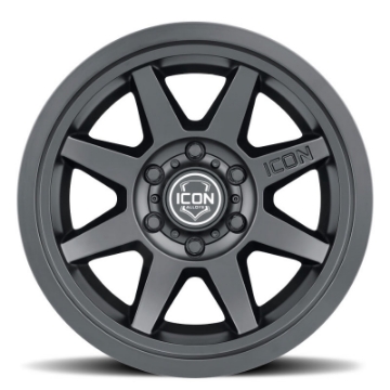 Picture of ICON Rebound SLX 17x8-5 6 x 135 6mm Offset 5-75in BS 87-1mm Bore Satin Black Wheel