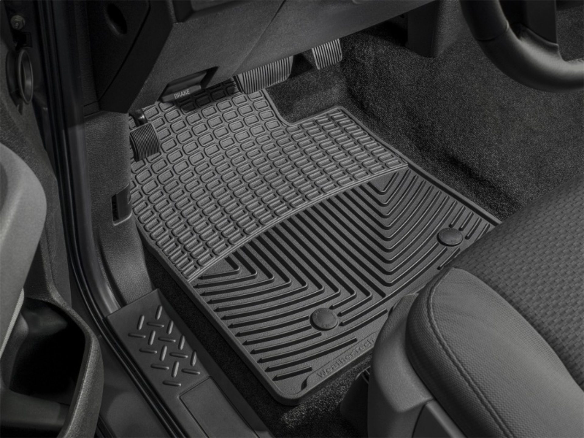 Picture of WeatherTech 2016+ Nissan Maxima Rear Rubber Mats - Black