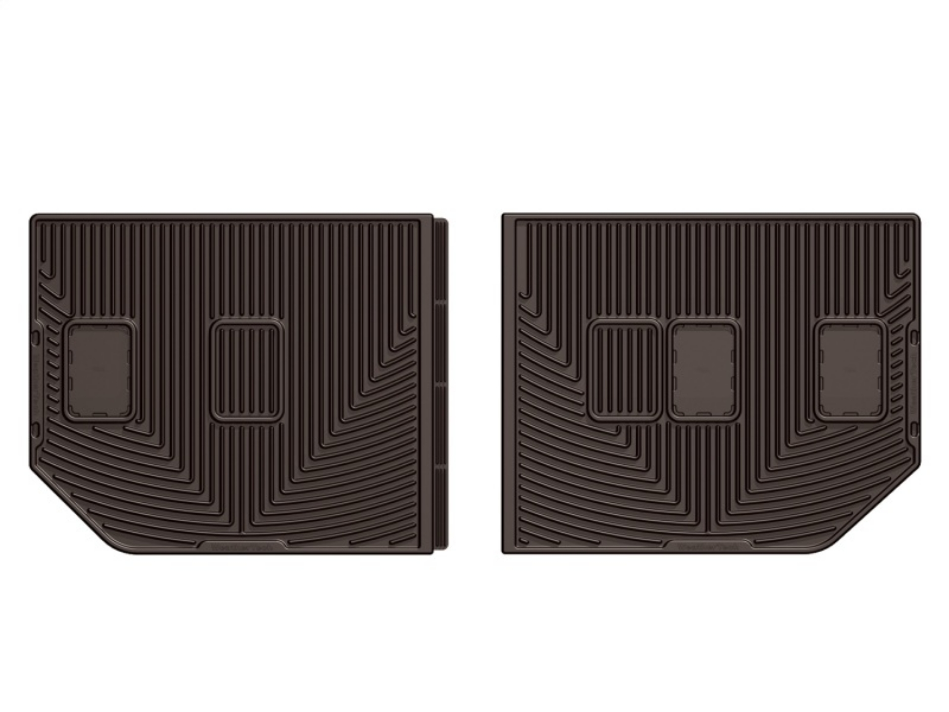 Picture of WeatherTech 2007-2010 Cadillac ESV Rear Rubber Mats - Cocoa