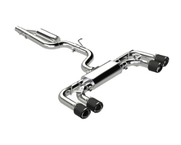 Picture of MBRP 2022 Volkswagen Golf R MK8 T304 Stainless Steel 3in Cat-Back, Quad Rear Exit- Carbon Fiber Tip