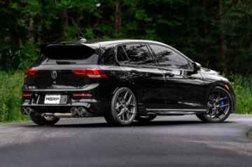 Picture of MBRP 2022 Volkswagen Golf R MK8 T304 Stainless Steel 3in Cat-Back, Quad Rear Exit- Carbon Fiber Tip