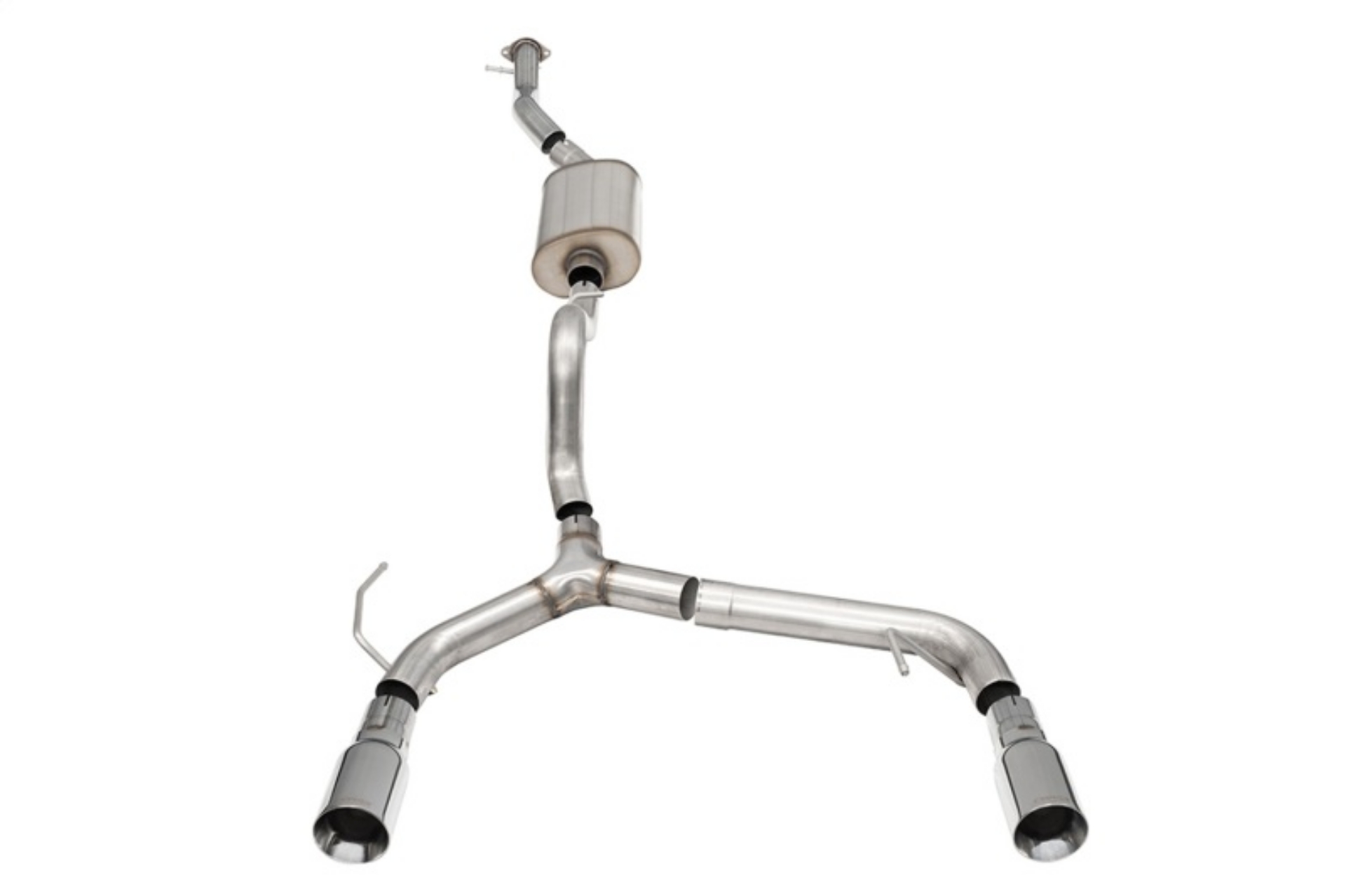 Picture of Corsa 21-25 Ford Bronco 2-3L 4-Door 2-75in Cat-Back Dual Rear Exhaust w-4in Straight-Cut Polish Tips
