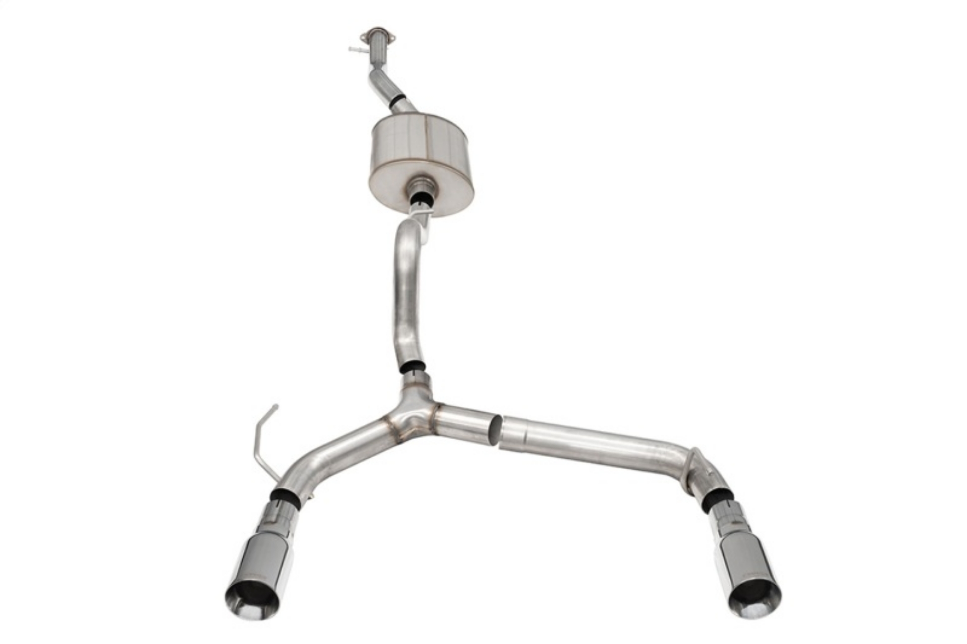 Picture of Corsa 21-25 Ford Bronco 2-7L 4-Door 2-75in Cat-Back Dual Rear Exhaust w-4in Straight-Cut Polish Tips