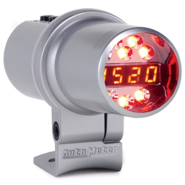 Picture of Autometer Shift Light Level 2 DPSS Digital w- Multi-Color LED Silver Pedestal Mount