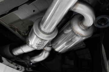 Picture of MBRP 2022 Kia Stinger 3-3L T304 SS Cat-Back Exhaust- Dual Split Rear Quad Outlet Uses Factory Bezels