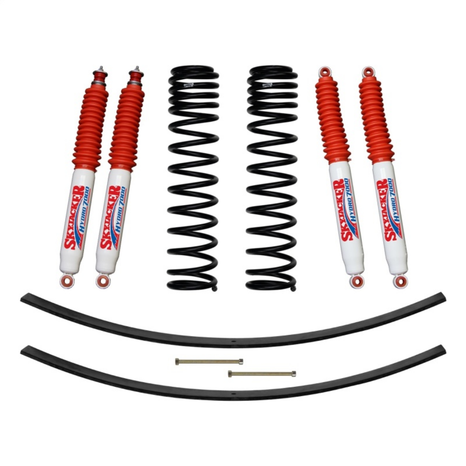 Picture of Skyjacker 3in Front Dual Rate Long Travel Coil Suspension Kit w- Rear Add A Leaf & Hydro 7000 Shocks