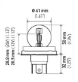 Picture of Hella Bulb 7952 24V 55-50W P45t S13 R2