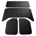 Picture of DEI 11-18 Jeep Wrangler JK 4-Door Boom Mat Headliner - 4 Piece - Black Leather Look