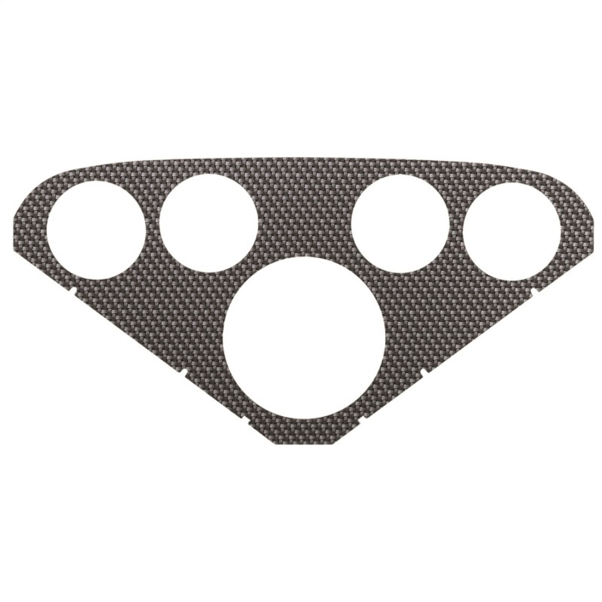 Picture of AutoMeter Faceplate For PN 2208 Optional Silver Carbon Look