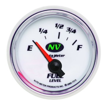Picture of AutoMeter Gauge Fuel Level 2-1-16in- 73 Ohme to 10 Ohmf Elec NV