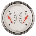 Picture of AutoMeter Gauge Dual Fuel & Oilp 3-3-8in- 0 Ohme to 90 Ohmf& 100PSI Elec Arctic White