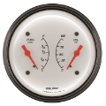 Picture of AutoMeter Gauge Dual Fuel & Oilp 3-3-8in- 0 Ohme to 90 Ohmf& 100PSI Elec Arctic White